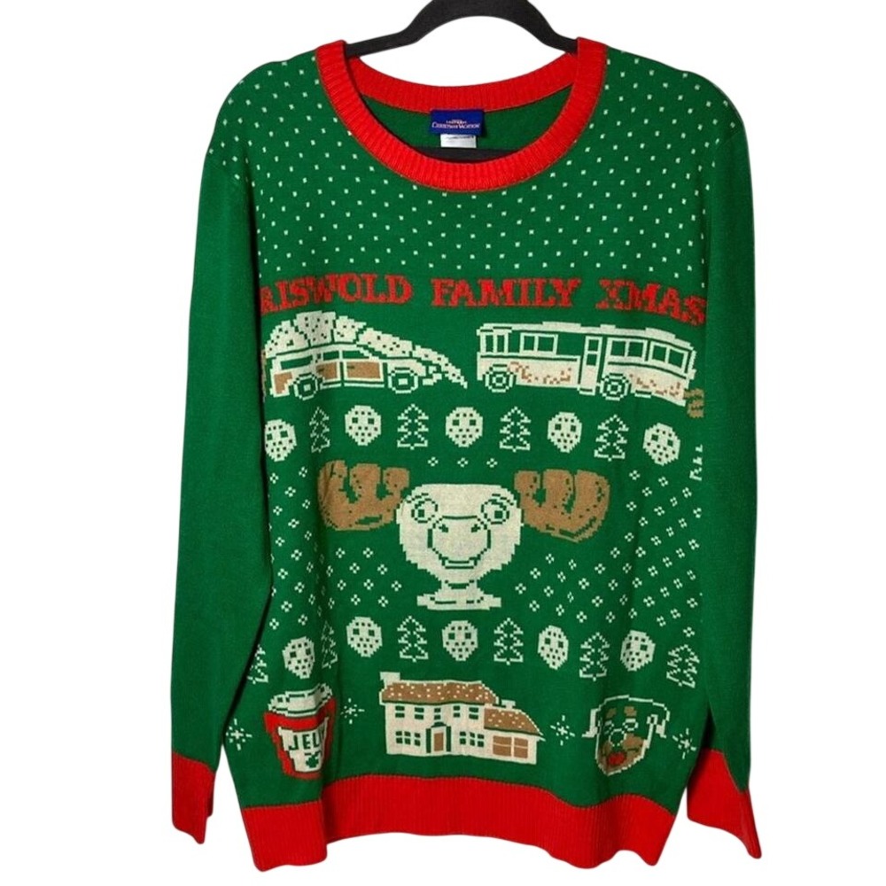 National Lampoon's Christmas Vacation GRISWOLD FAMILY CHRISTMAS Sweater Size‎ L